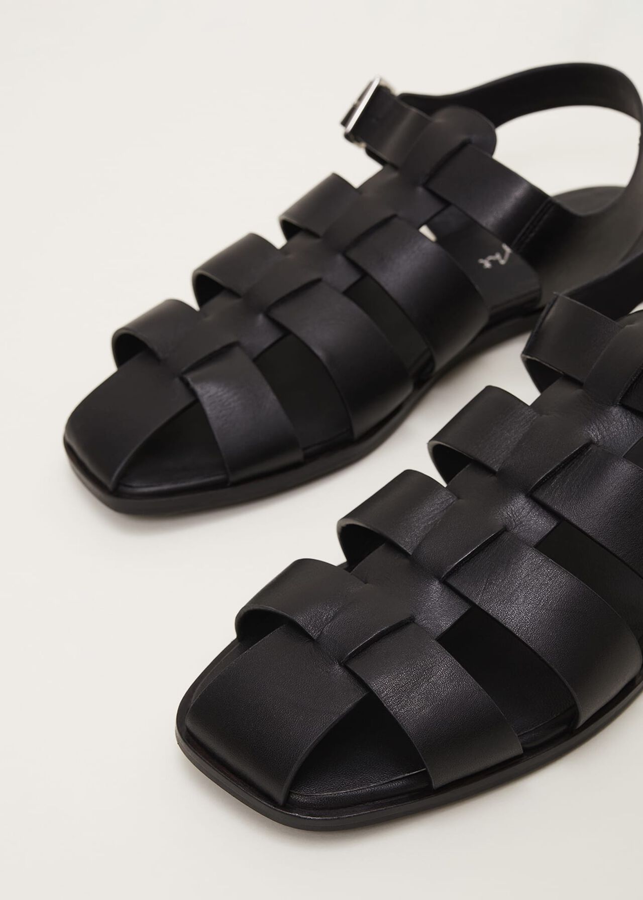 Leather Chunky Strap Sandal