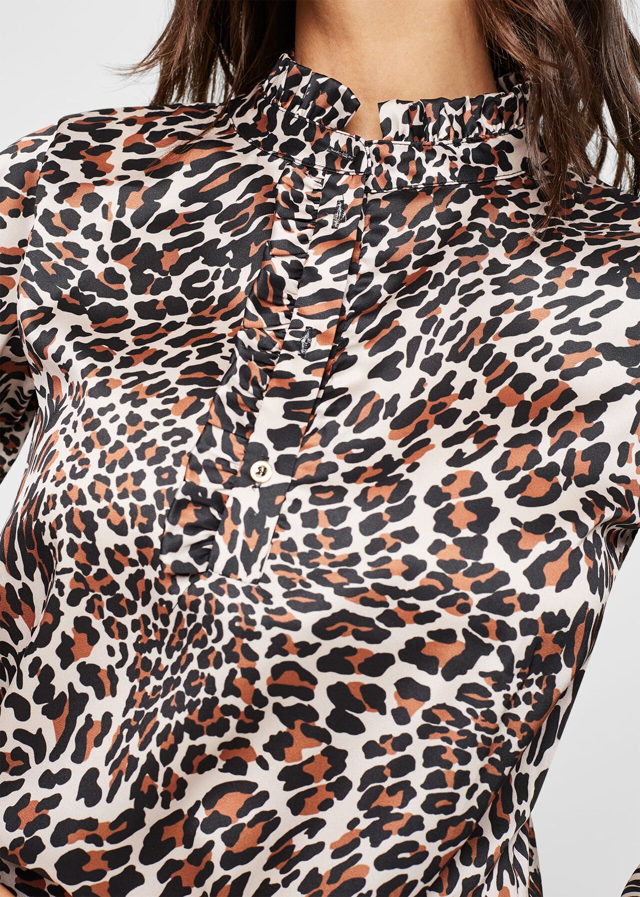 Aimee Leopard Print Blouse