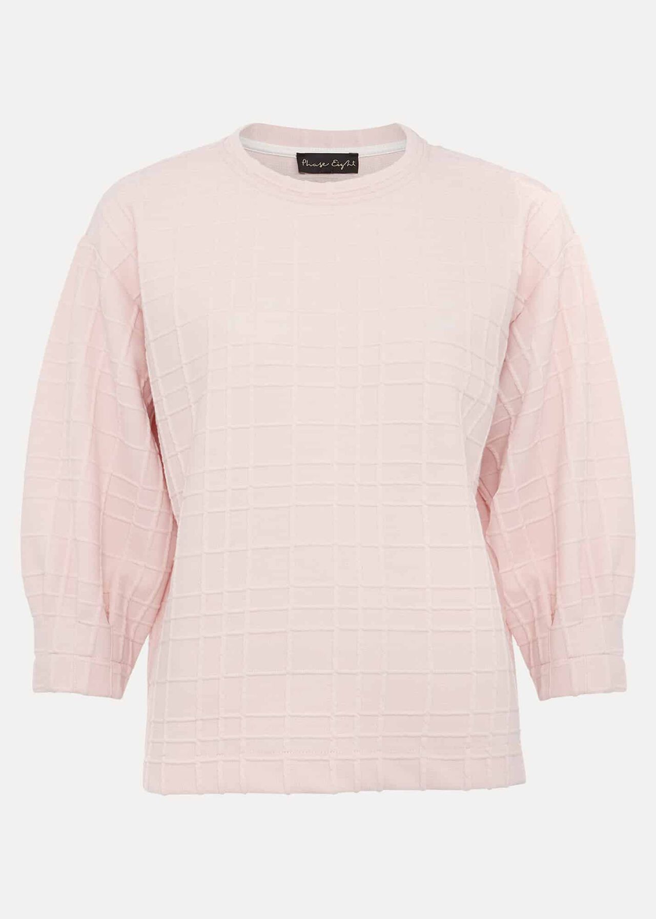 Tracy Check Textured Top