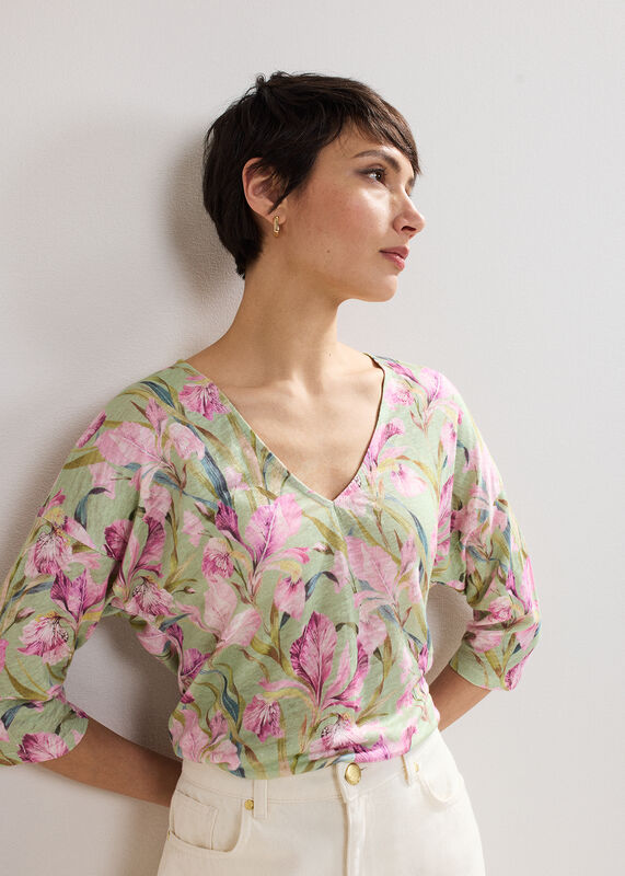Flossie Linen Top