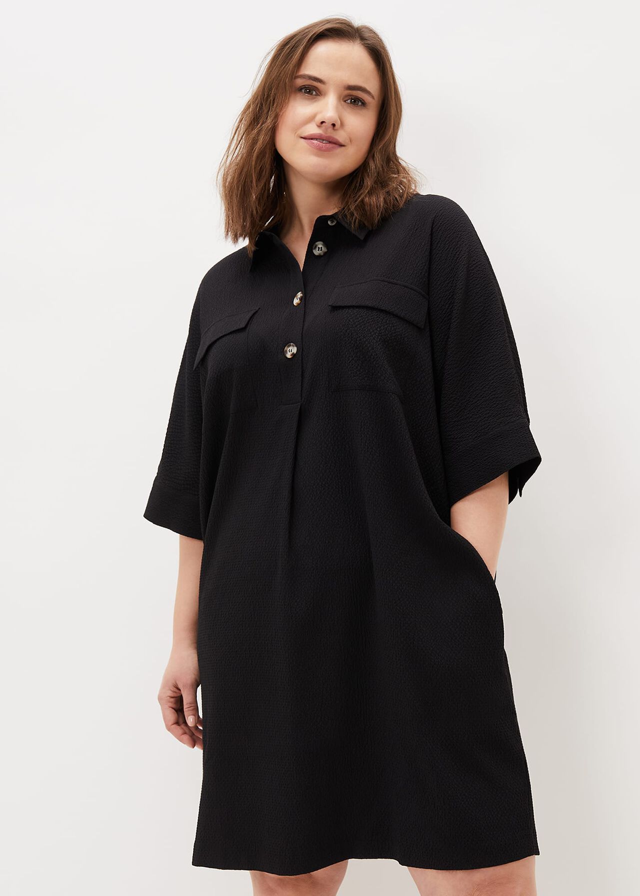 Faye Textured Tunic Dress