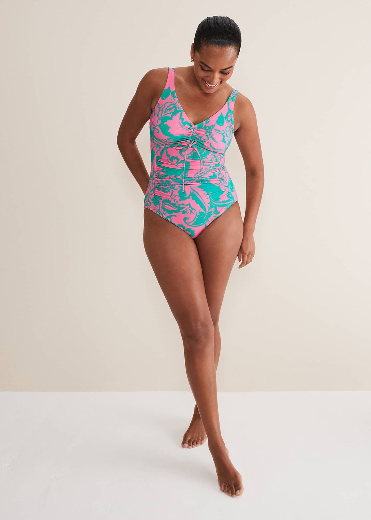 Paisley Printed Swimsuit