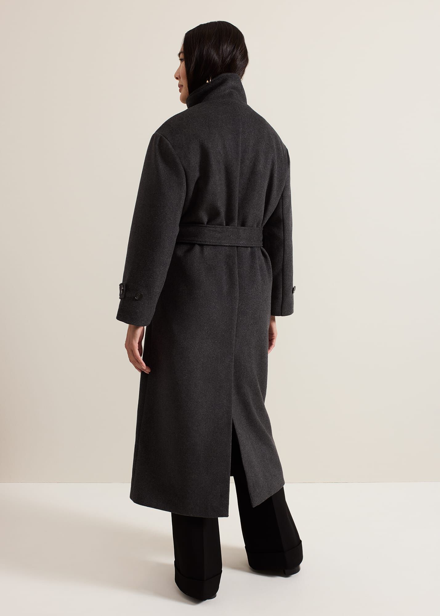 Paloma Funnel Neck Wool Smart Coat | Phase Eight UK |