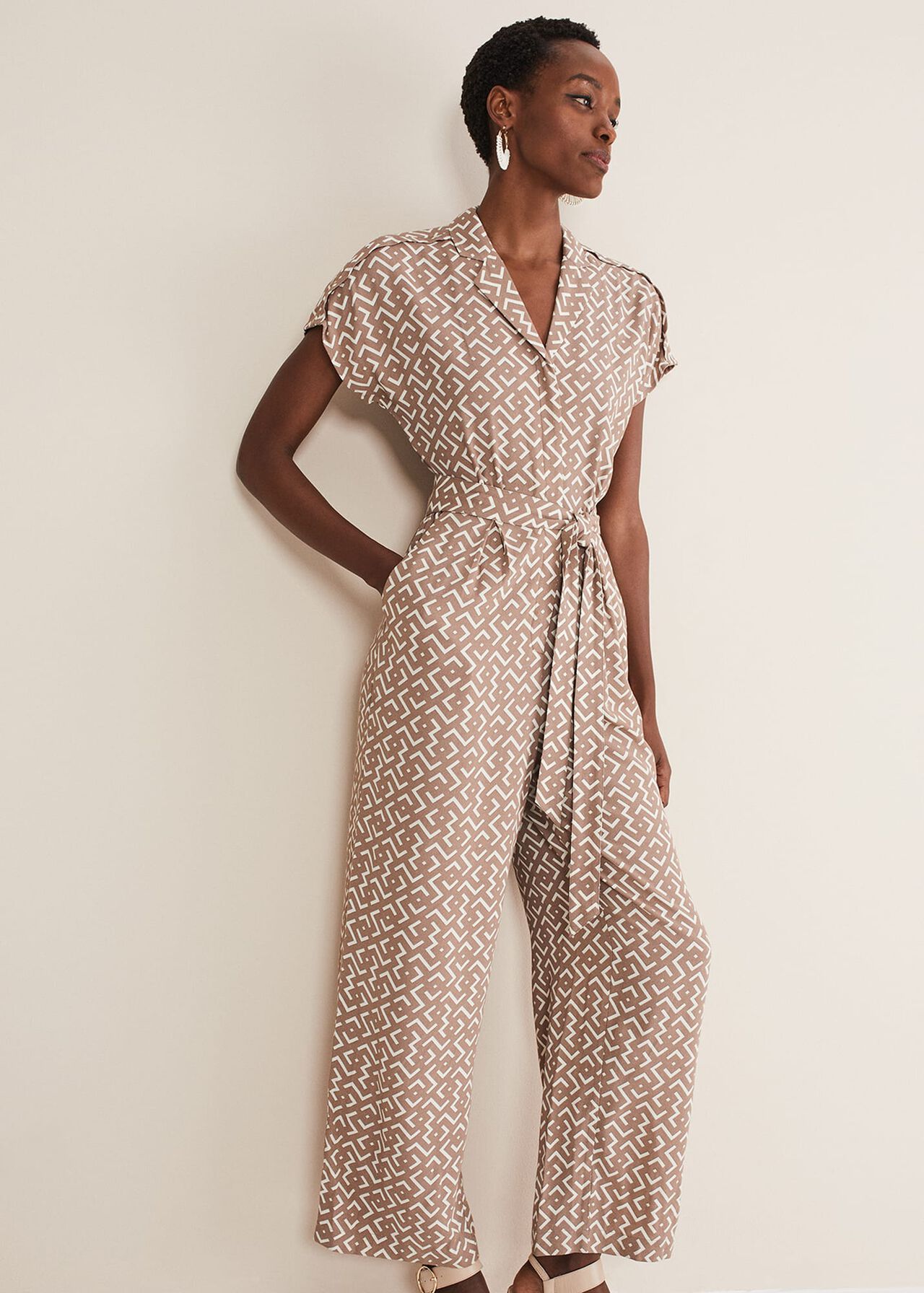 Paige Abstract Wide Leg Jumpsuit