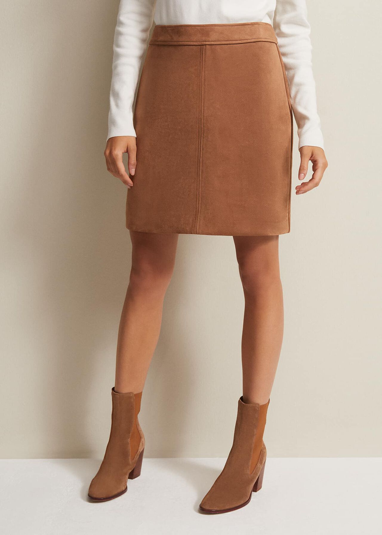 Darya Faux Suede Mini Skirt