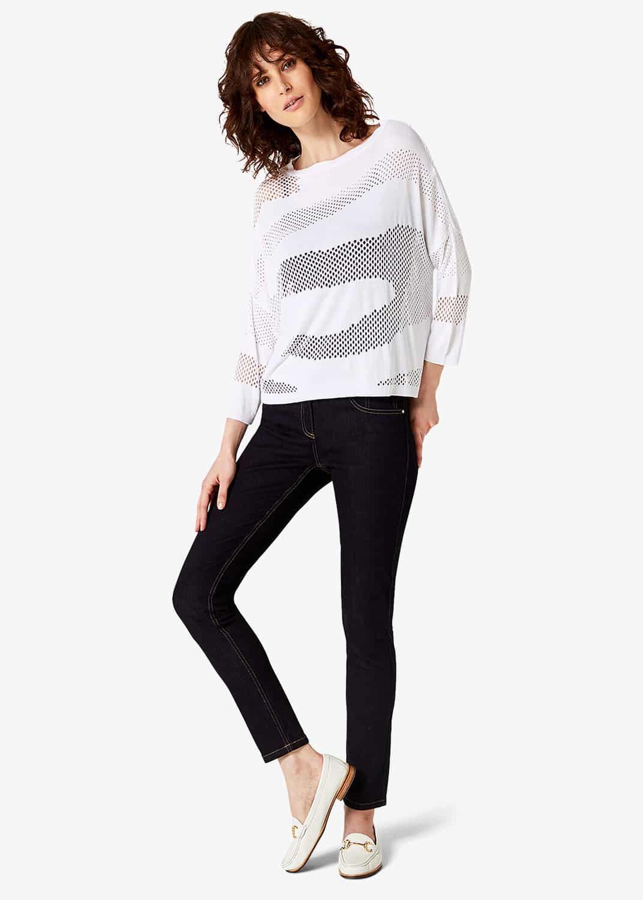 Darcey Pointelle Knitted Jumper