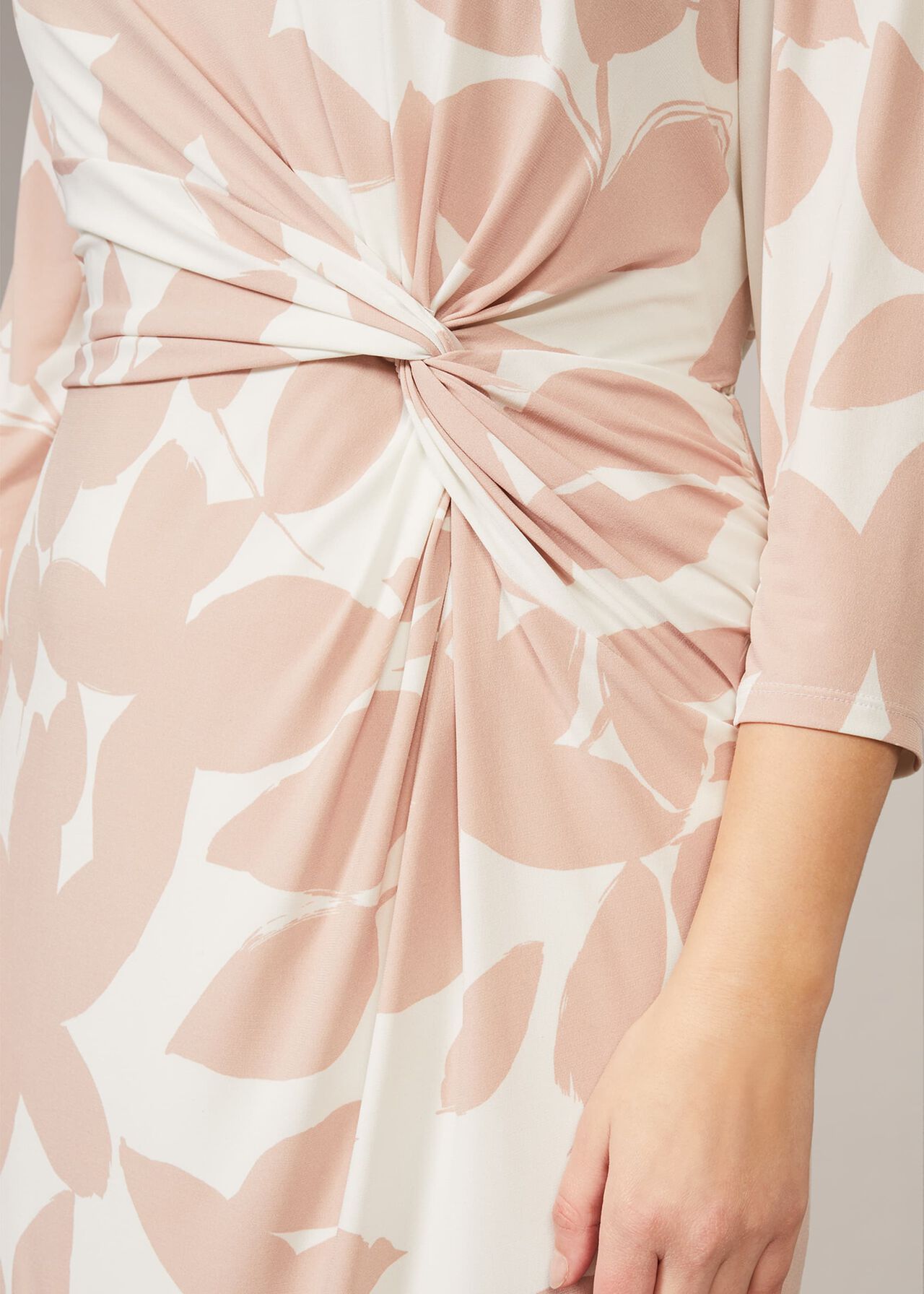 Lana Leaf Print Dress