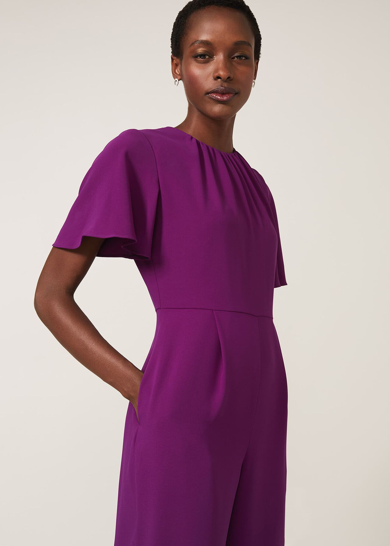 Andela Fluted Sleeve Jumpsuit