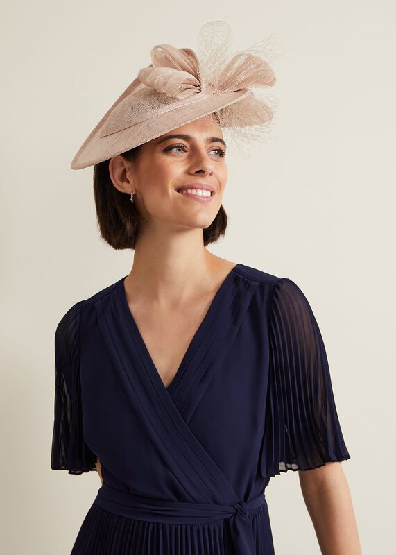 Bow Twist Back Disc Fascinator