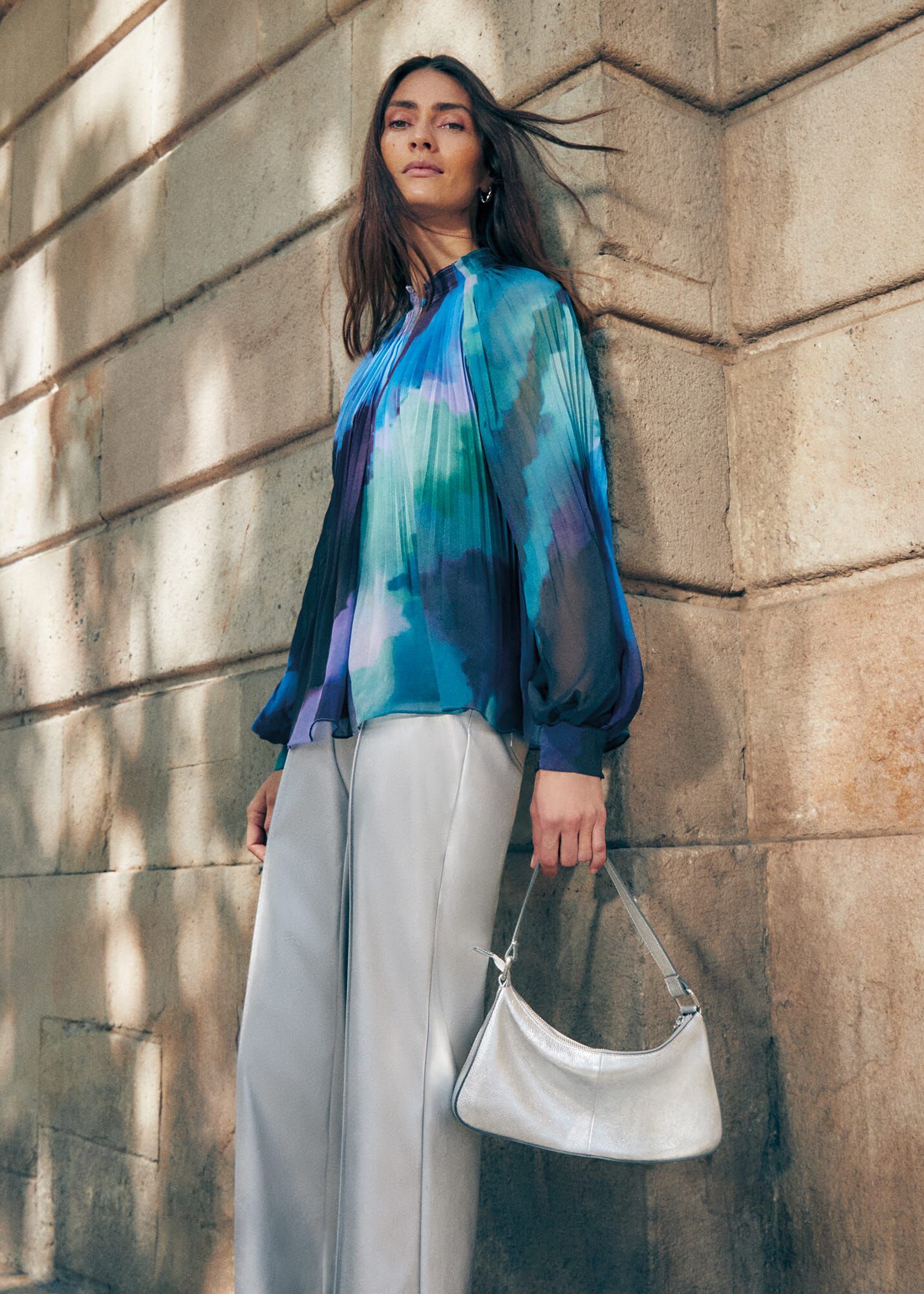 Eleanor Abstract Pleat Blouse | Phase Eight UK |
