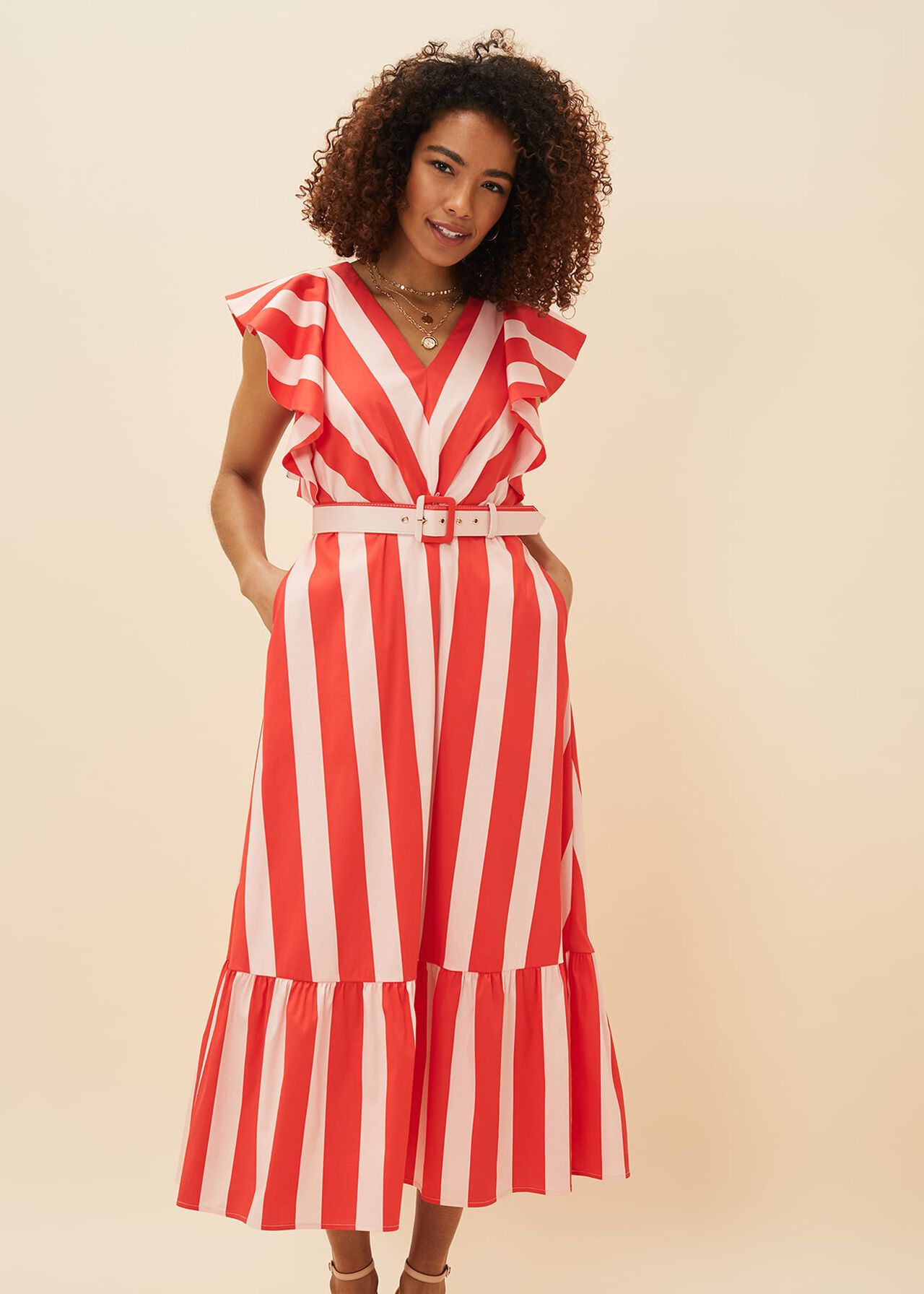 Lottie Stripe Maxi Dress