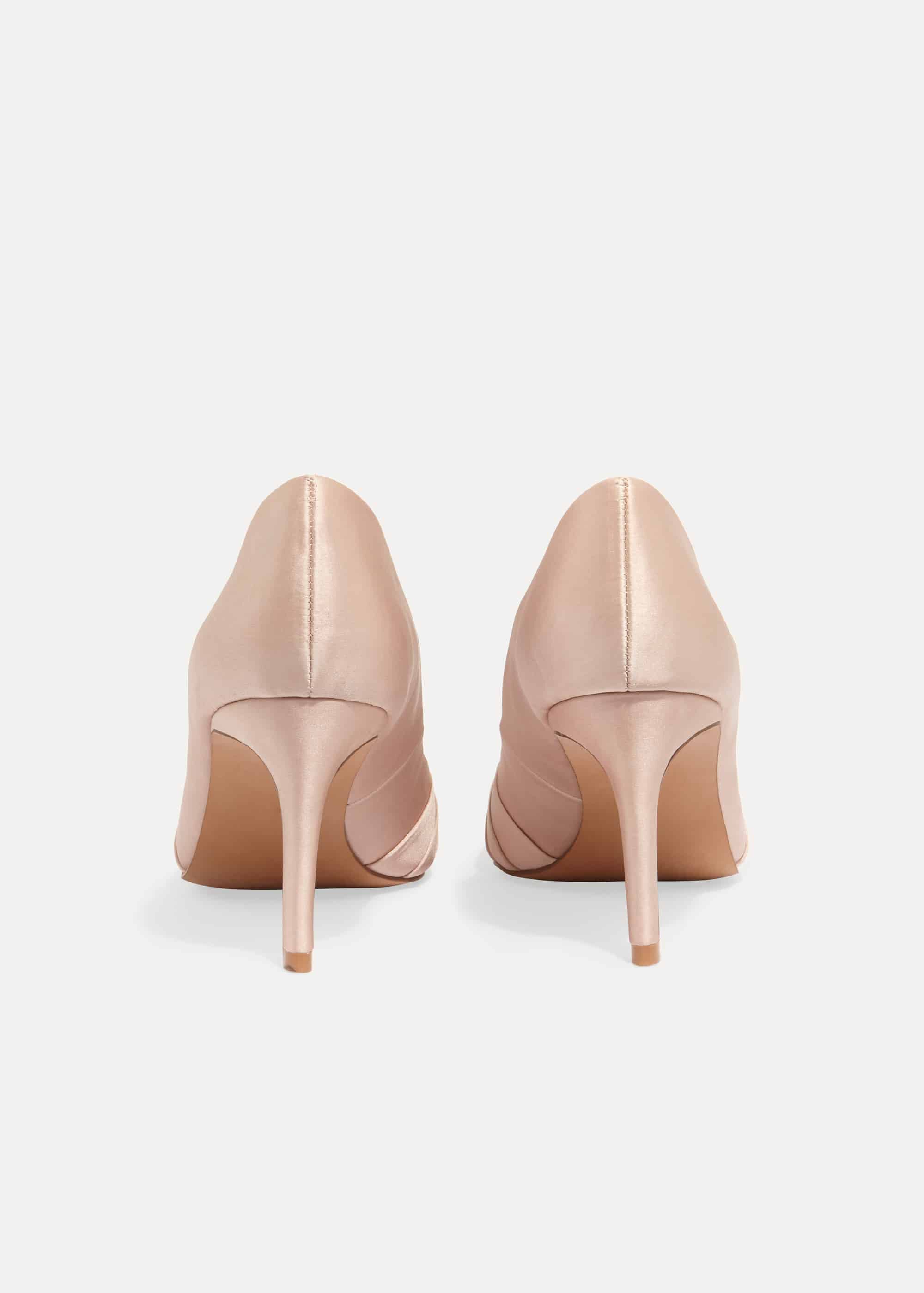 satin court shoes