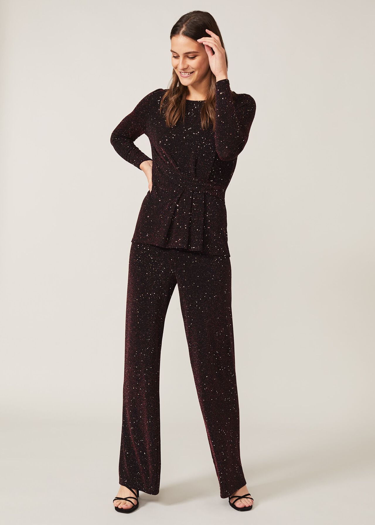 Shimmer Tapered Trousers Phase Eight