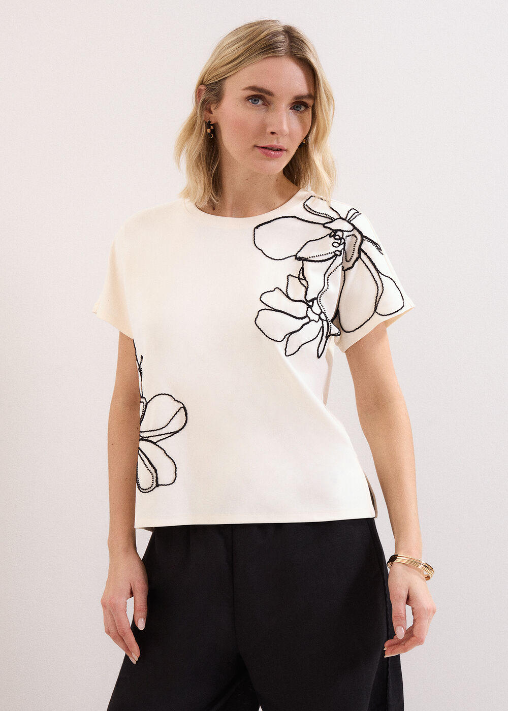Malani Embroidered Short Sleeve T-Shirt