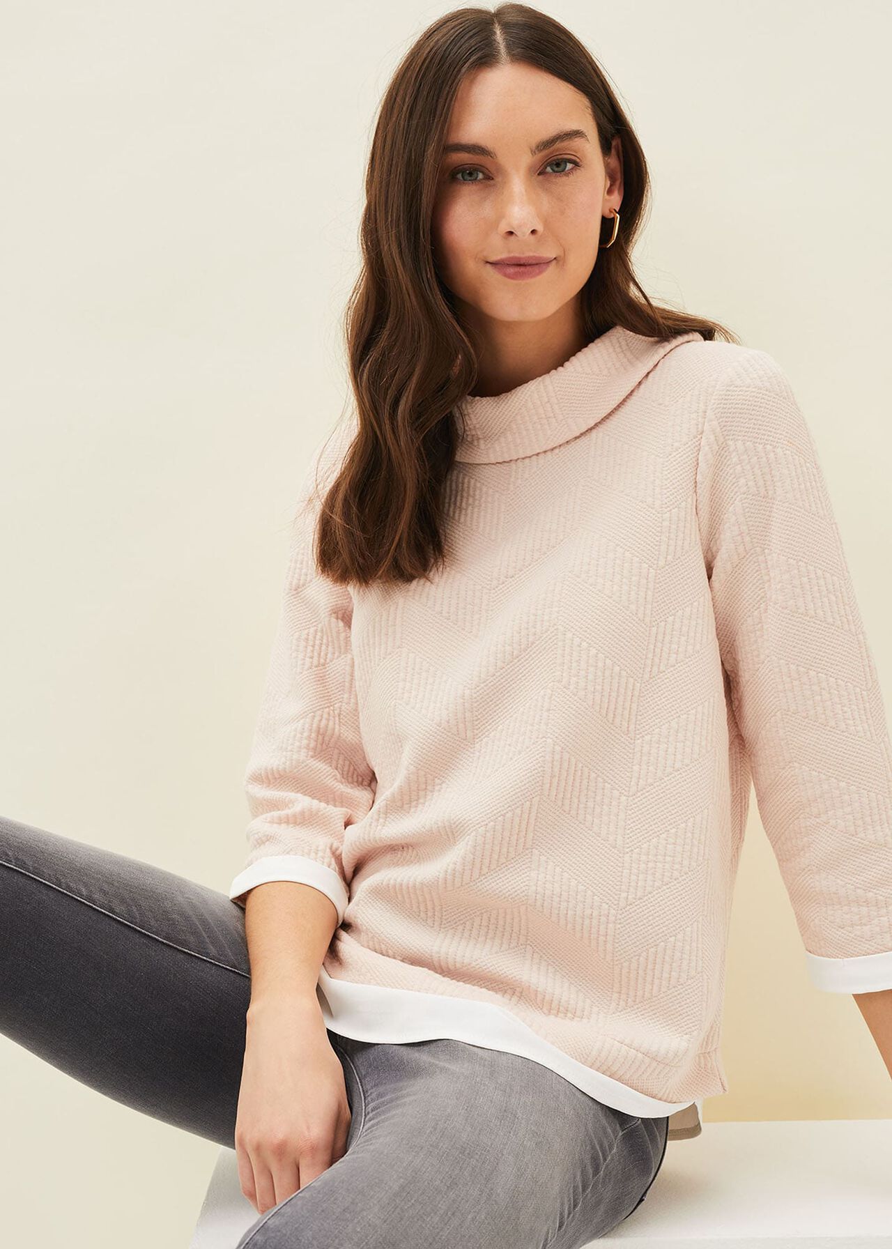 Mica Textured Double Layer Top