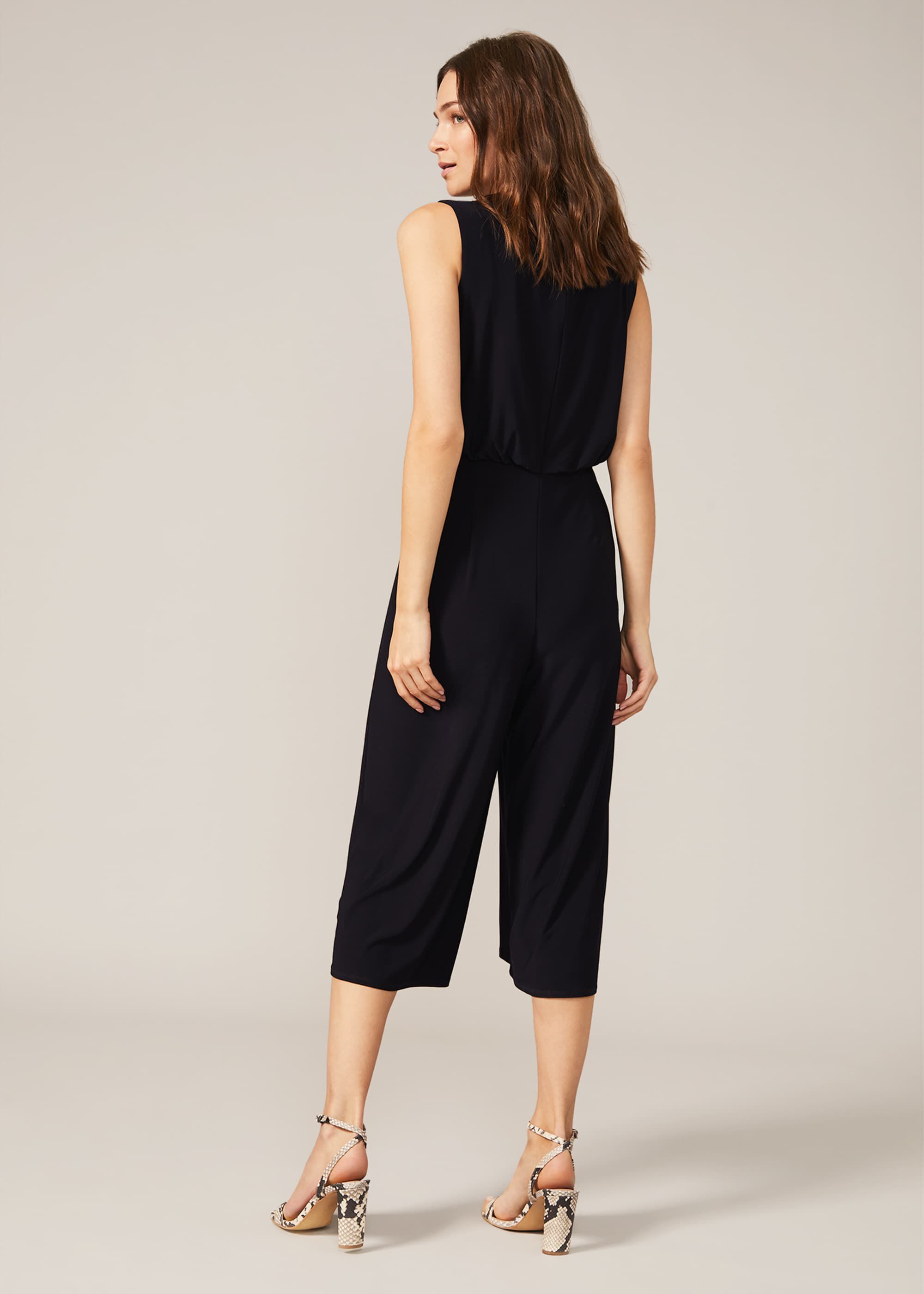Brix Lace Trim Culotte Jumpsuit Phase Eight UK