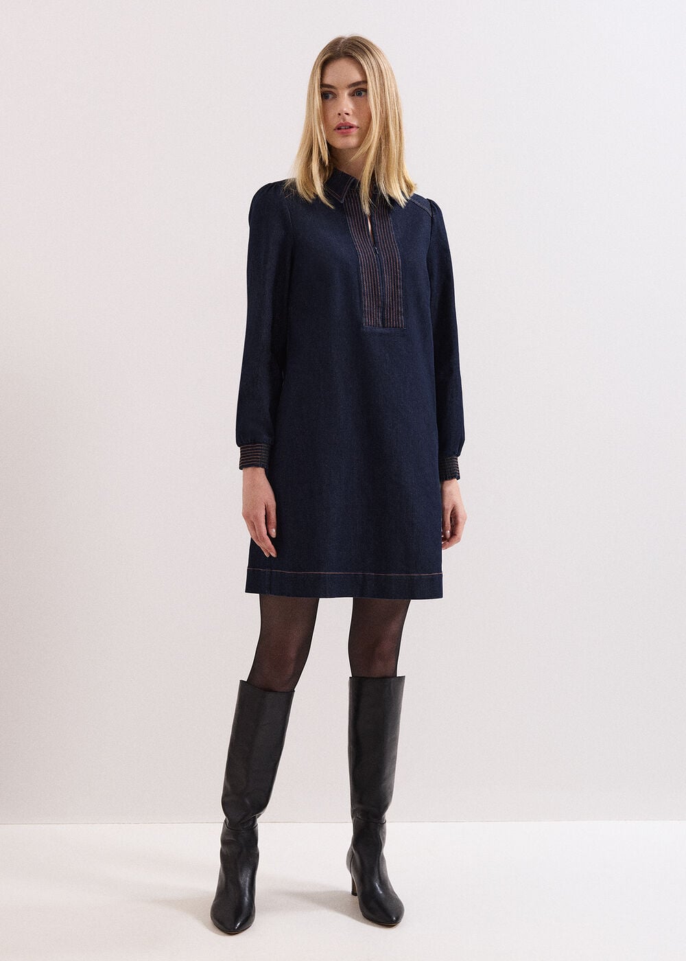 Gabi Denim Tunic Dress