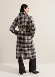 Cassie Check Wool Coat