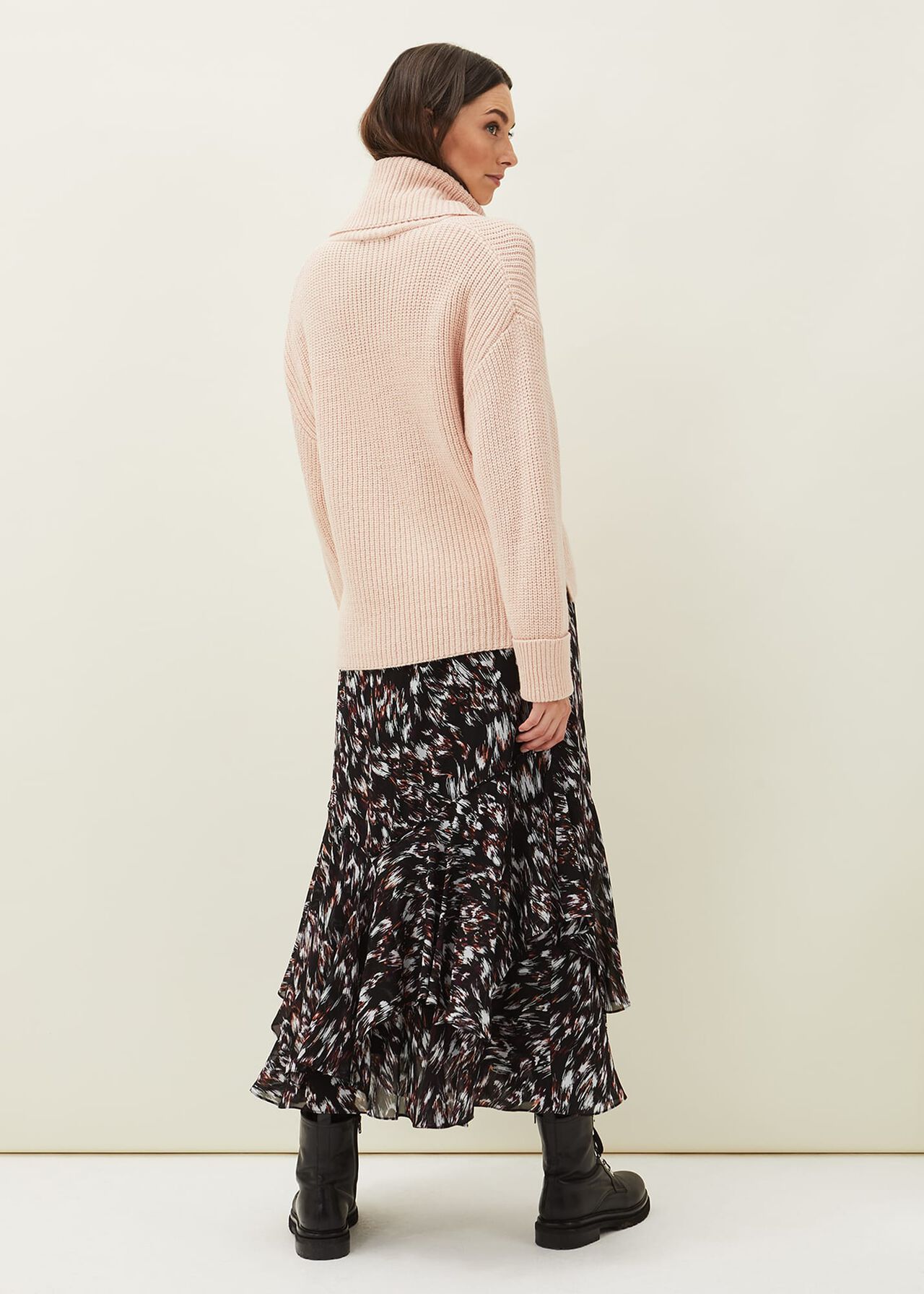 Kayley Abstract Print Maxi Skirt