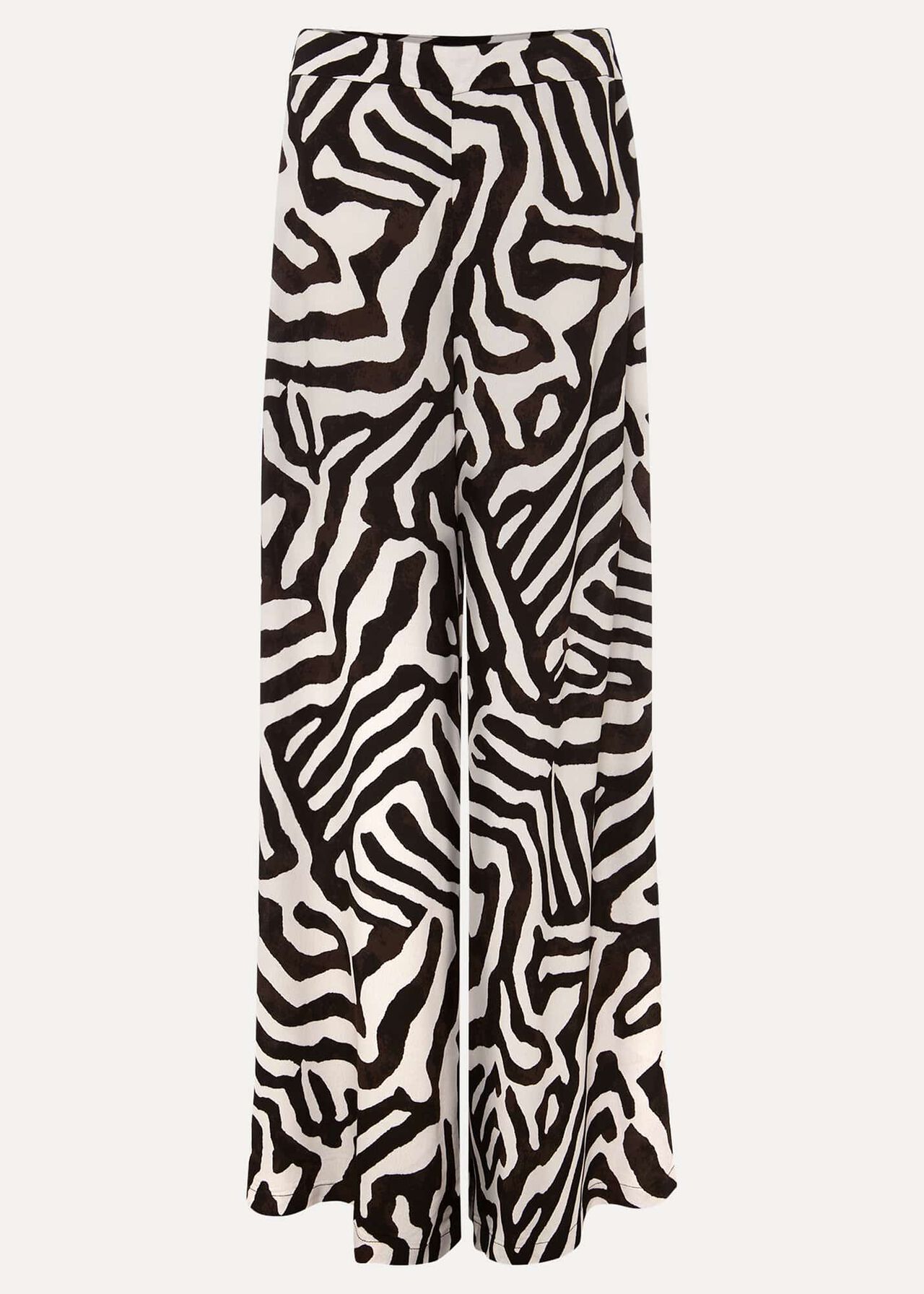 Isabelle Zebra Print Wide Leg Trouser