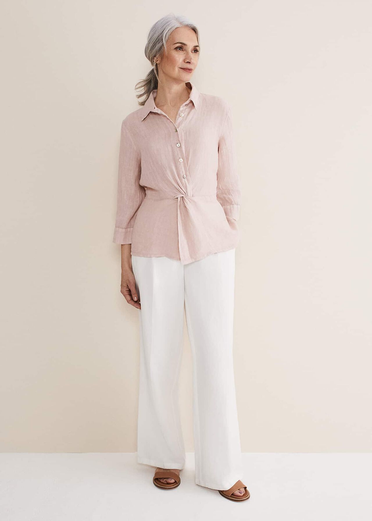 Ottely Twist Front Blouse