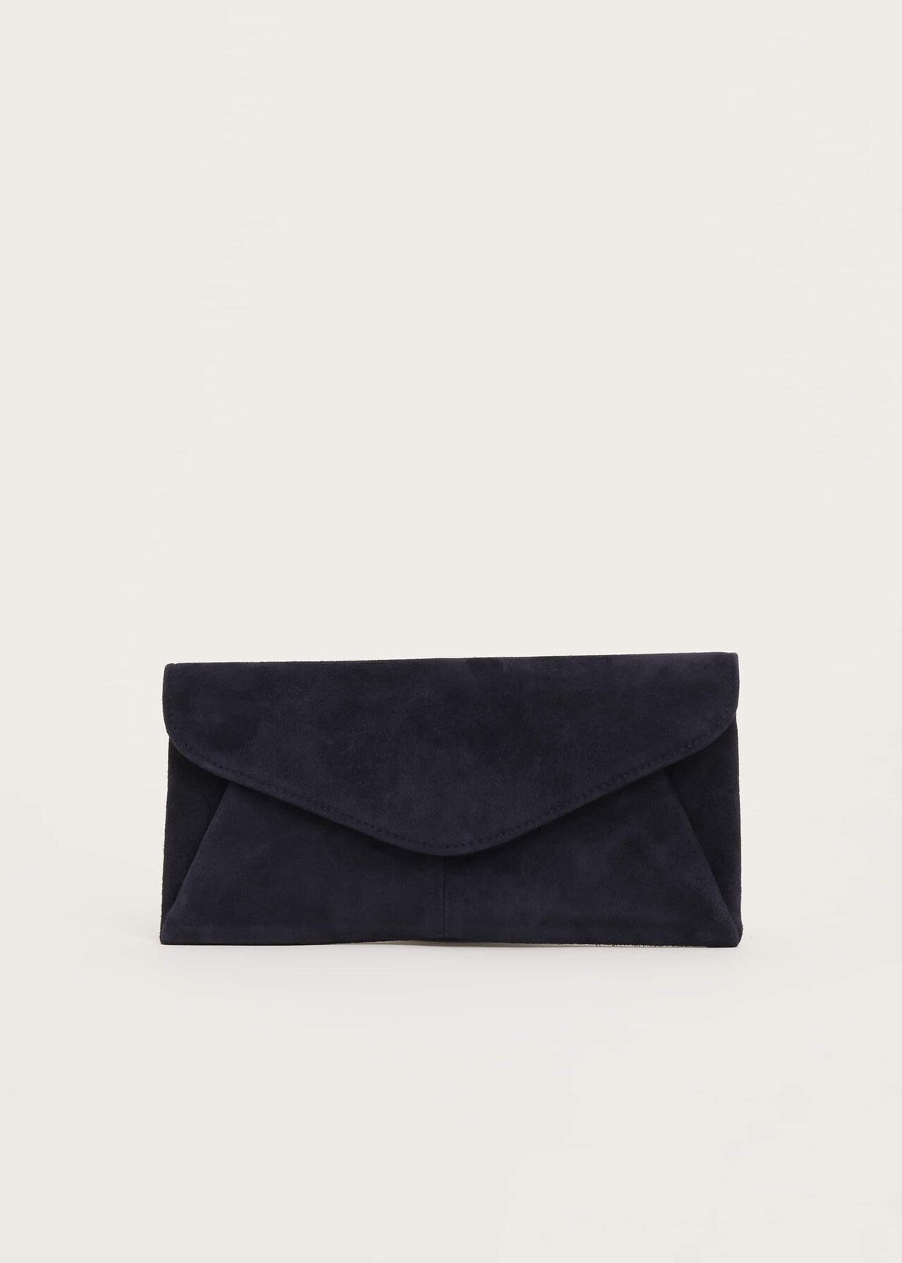 Wendie Suede Envelope Clutch Bag