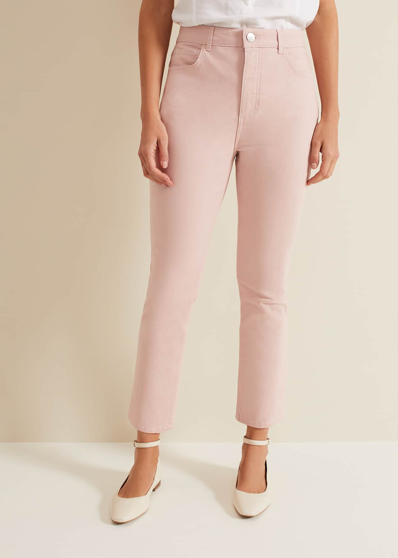 Lindsey Cropped Straight Leg Jean