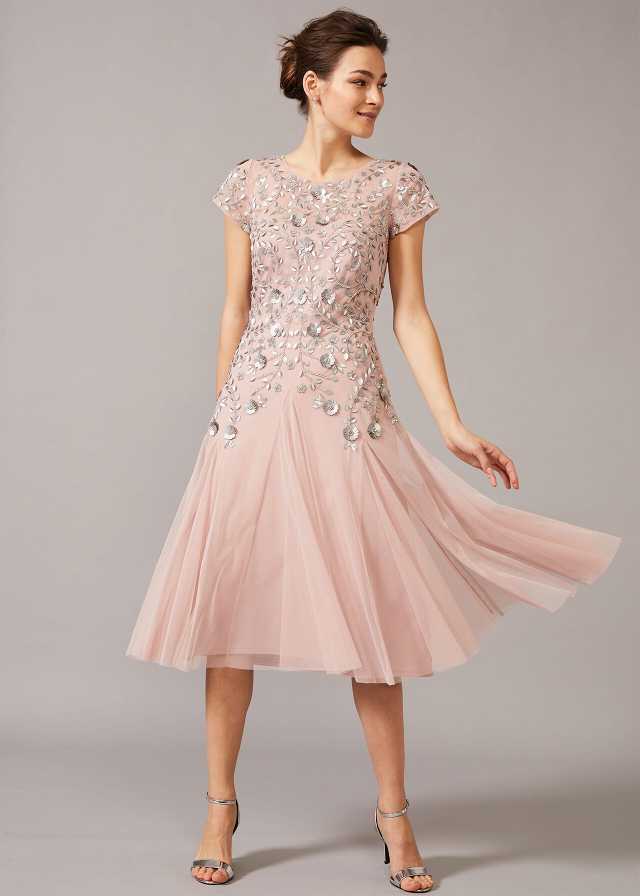 Celia Embellished Tulle Dress