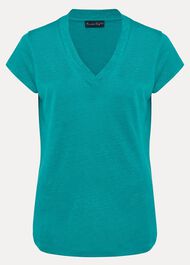 Emera V Neck Linen Top