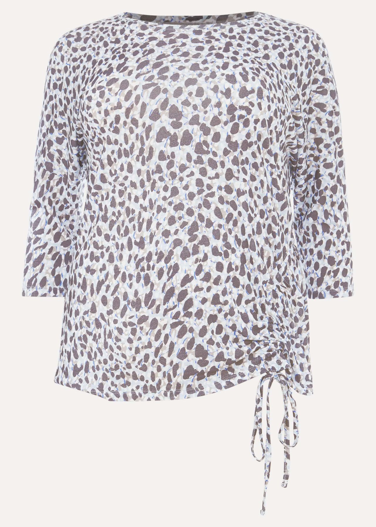 Jinny Print Drawstring Top