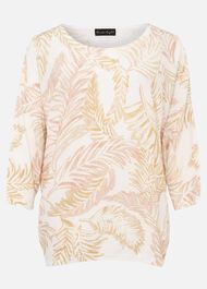 Hollie Cotton Palm Print Jumper