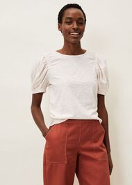 Kelly Ruched Puff Sleeve Top