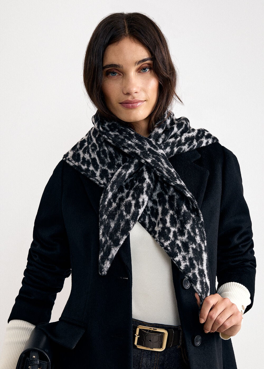 Leopard Print Neck Scarf