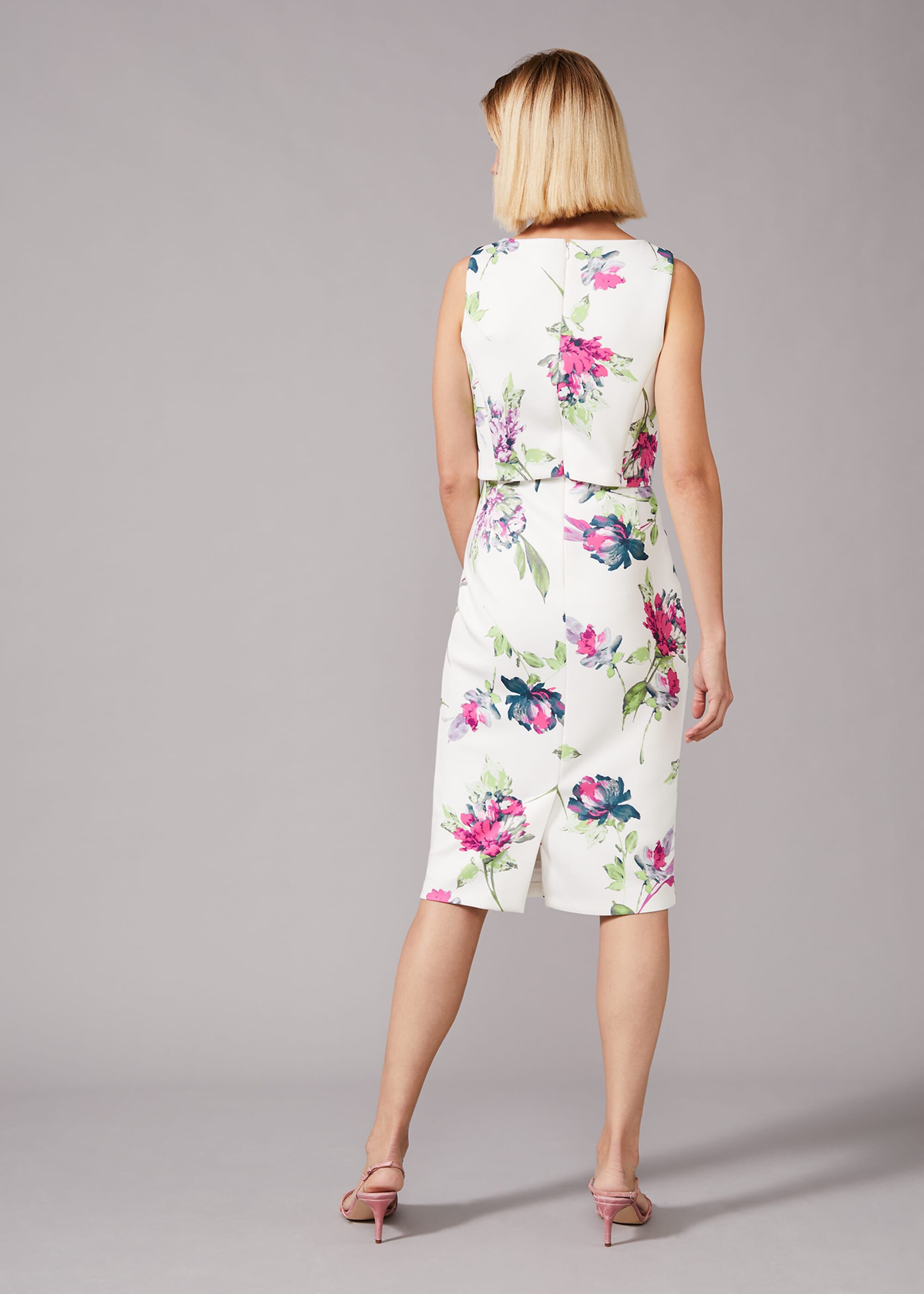 Tabatha Floral Scuba Dress | Phase Eight