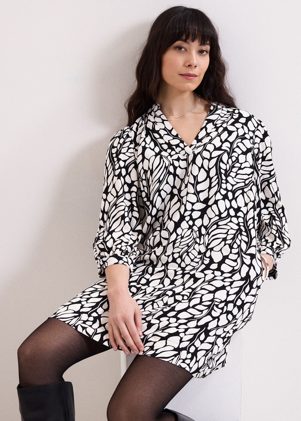 Milicia Leaf Tunic Dress