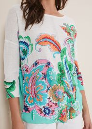Azalia Paisley Print Knit