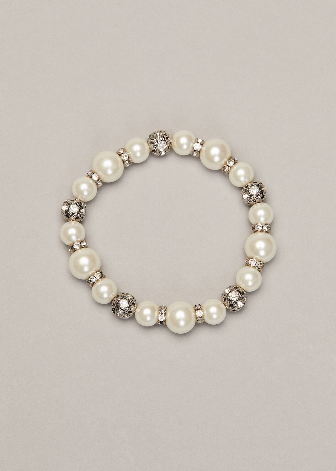 Parma Pearl And Crystal Bracelet