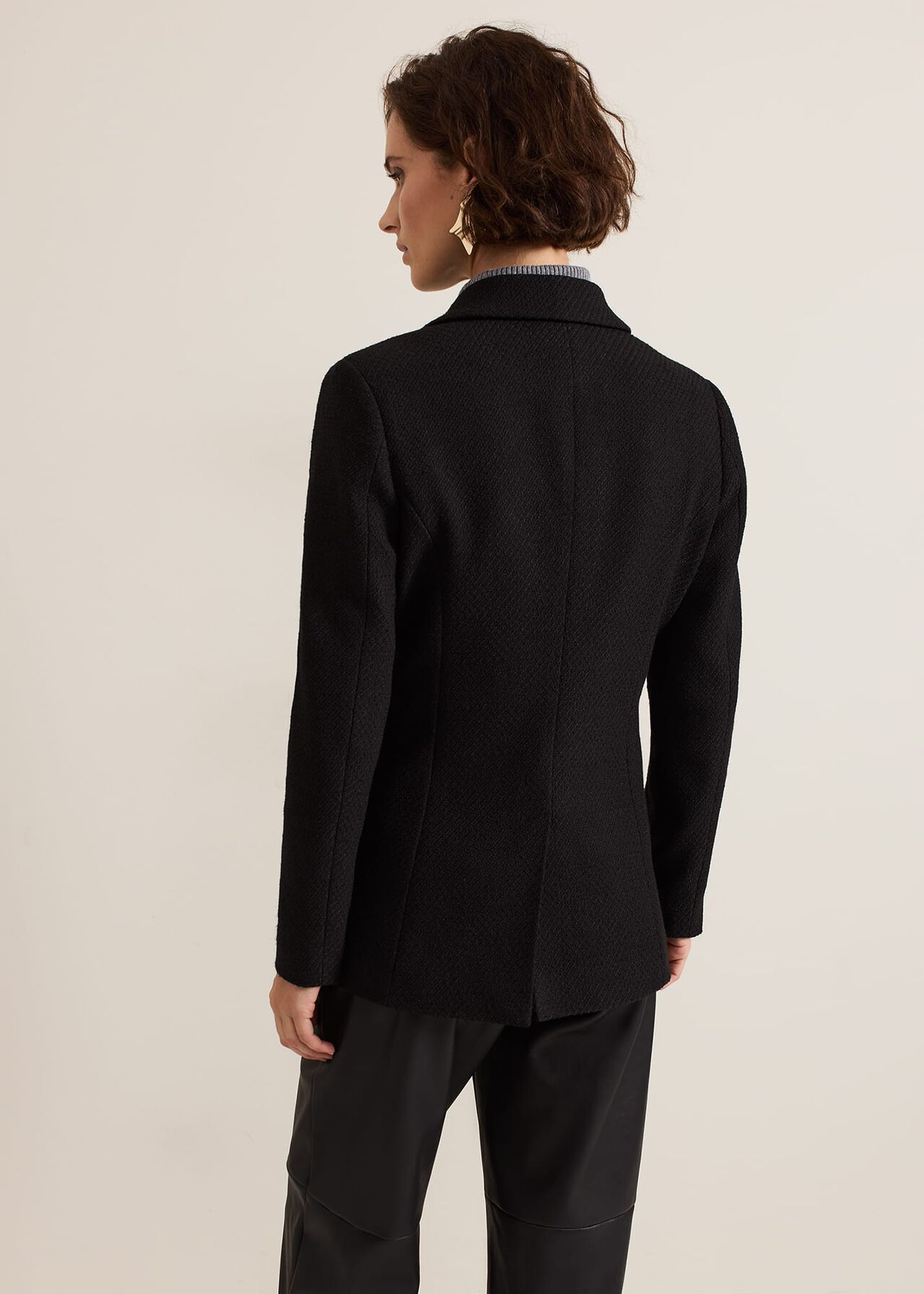 Kiana Boucle Longline Blazer