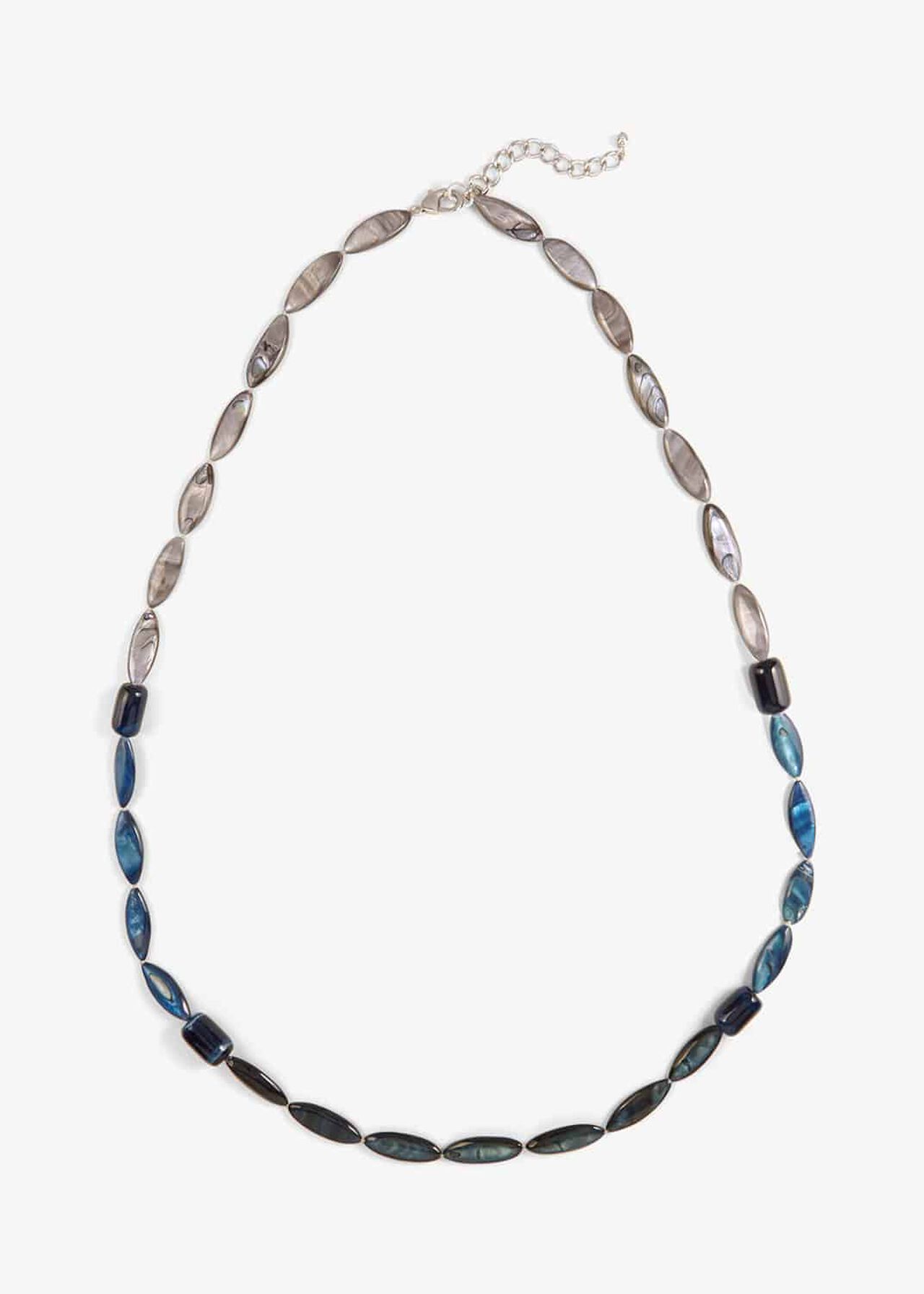 Deborah Blue Bead Long Necklace