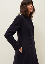 Evie-Rose Fit & Flare Wool Coat
