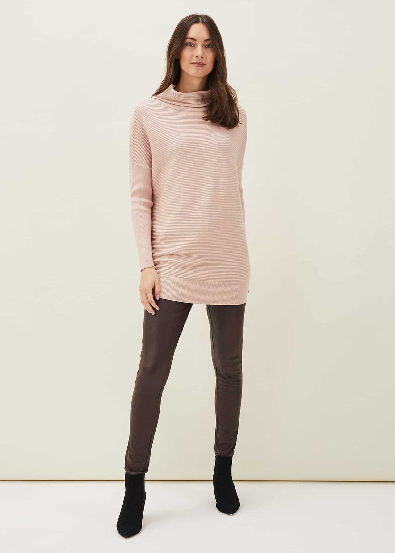 Jocelin Textured Roll Neck Jumper