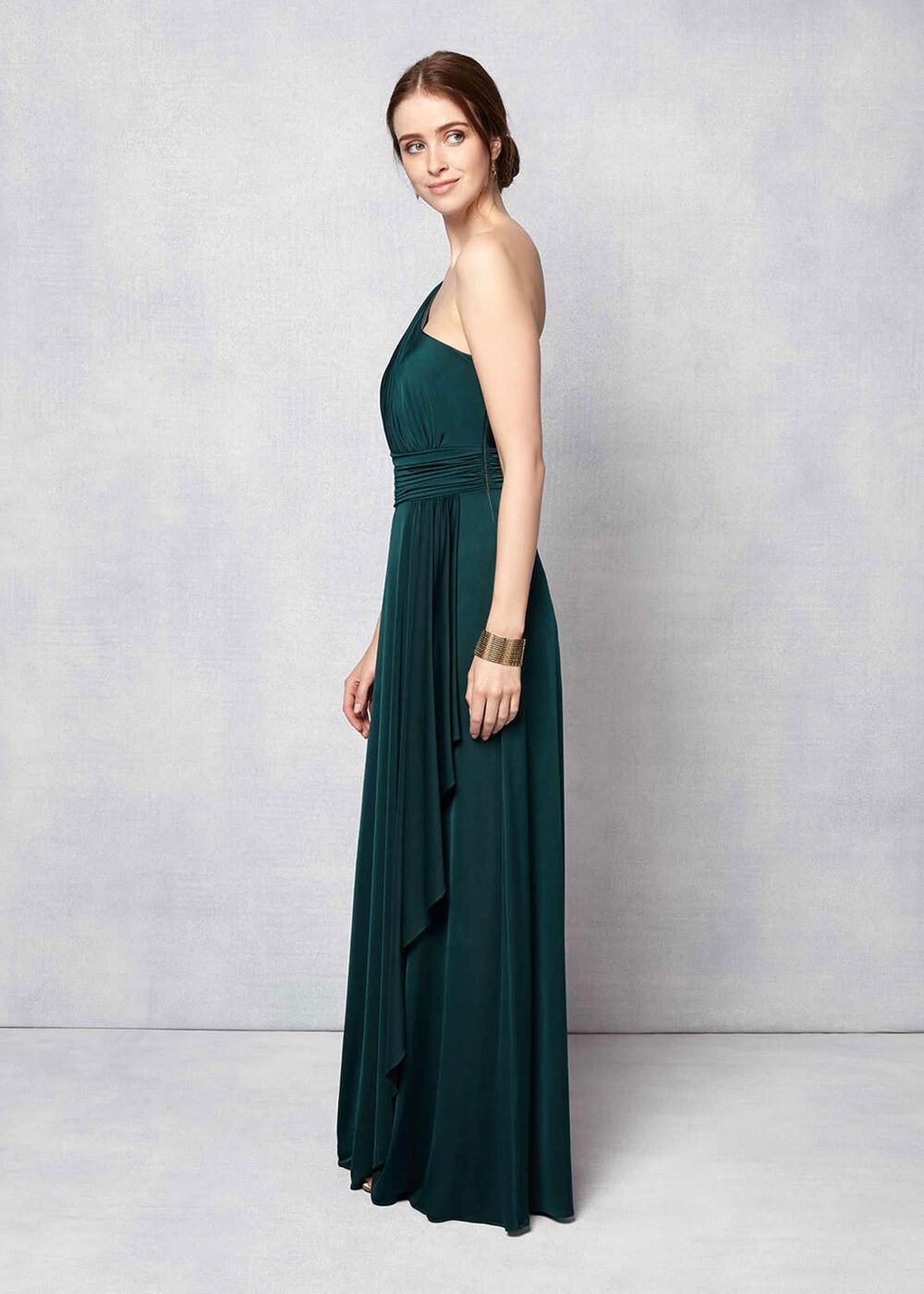 saffron bridesmaid dresses Freya Dress by Studio Lexi  Elegant Backless Satin Gown