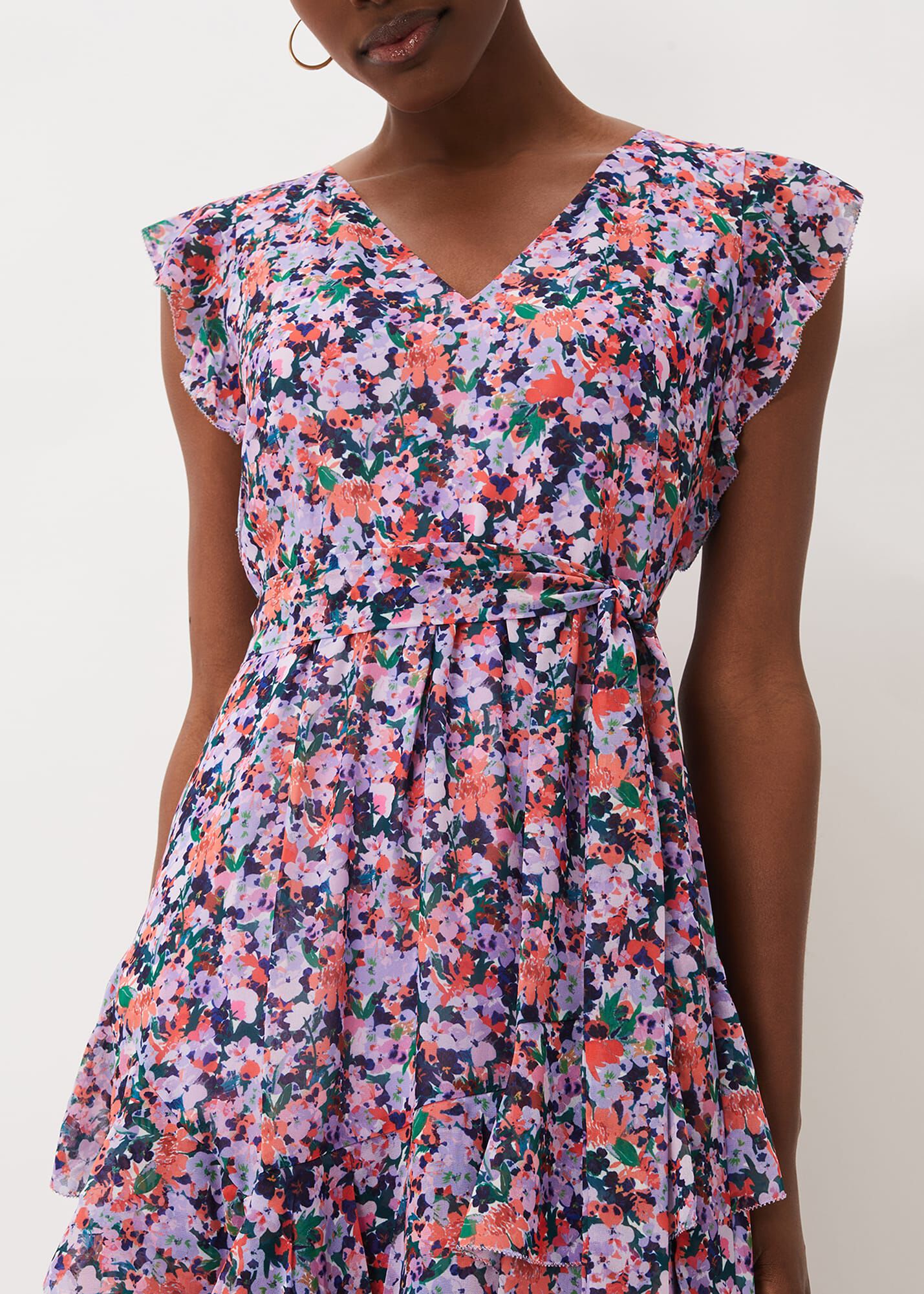 Breesha Floral Midi Dress