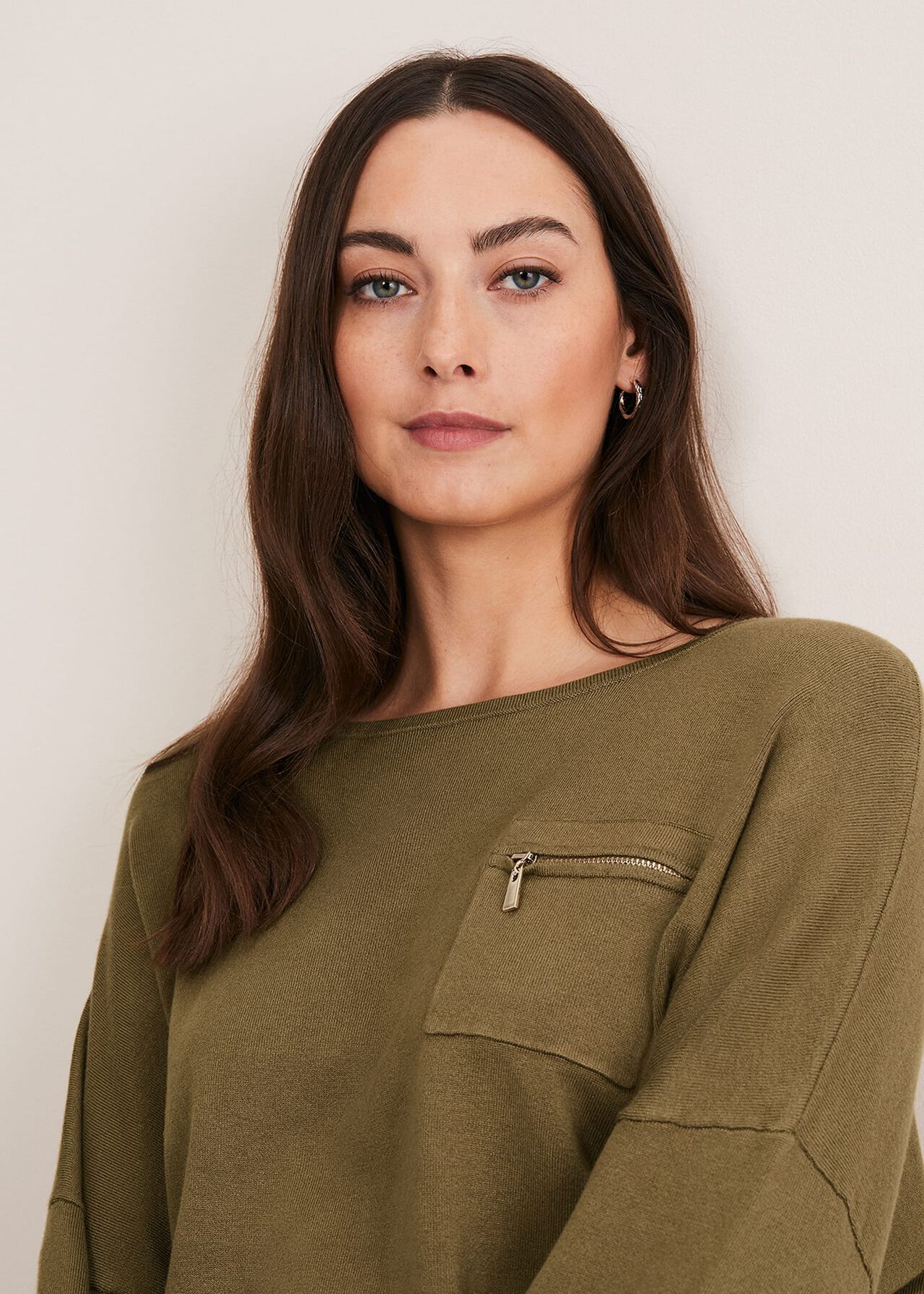 Rose Pocket Trim Knit