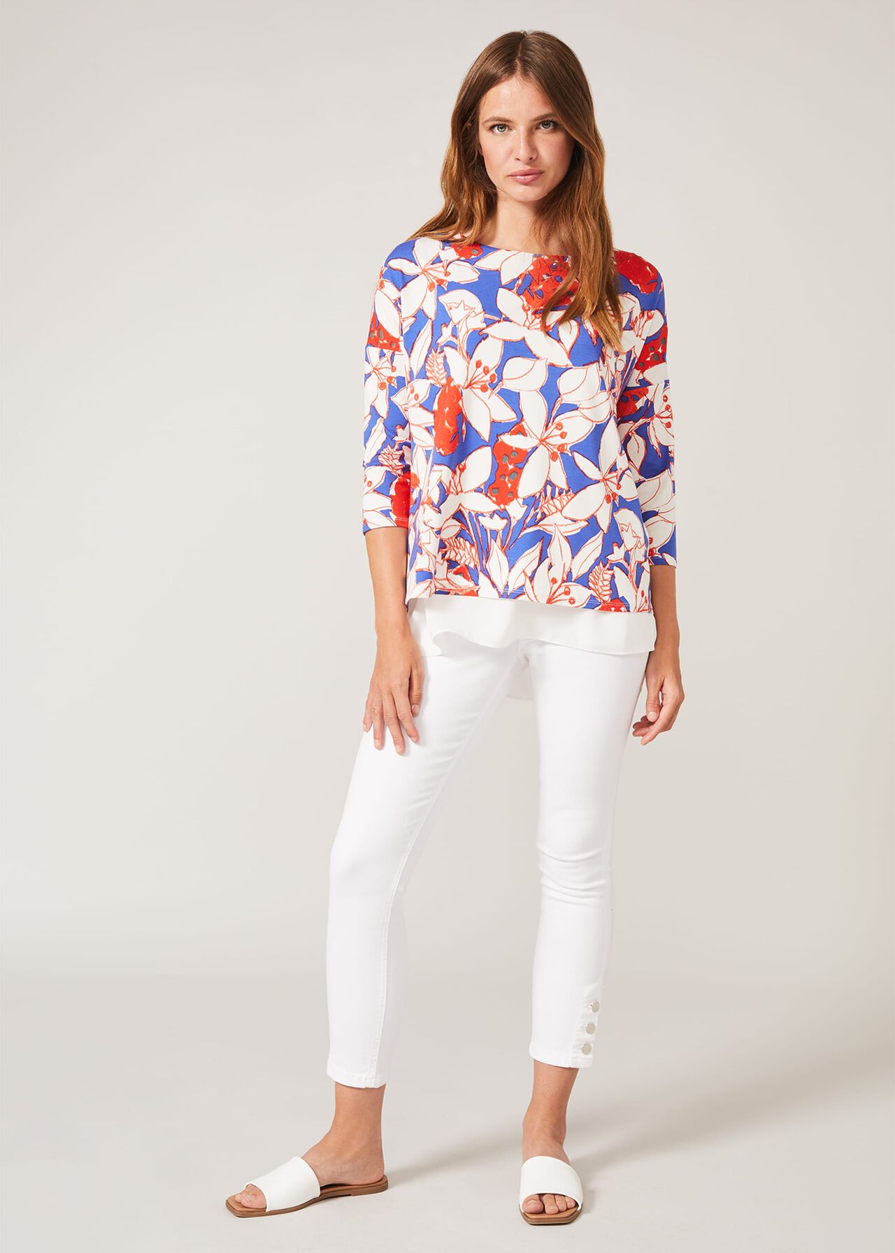 Mera Floral Double Layer Top