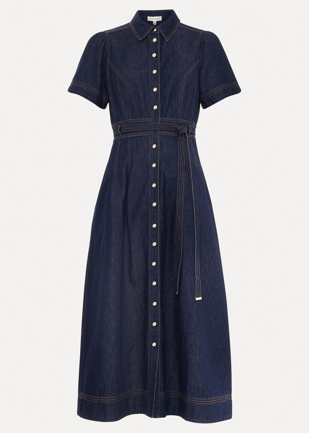 phase 8 denim dress Aven Midi Shift dress LaDivine T704 Formal Long Style Southern Belle 73% Cotton Size:Pre-order Size 2