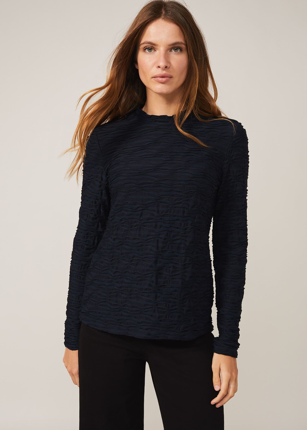 Iris Fitted Textured Top