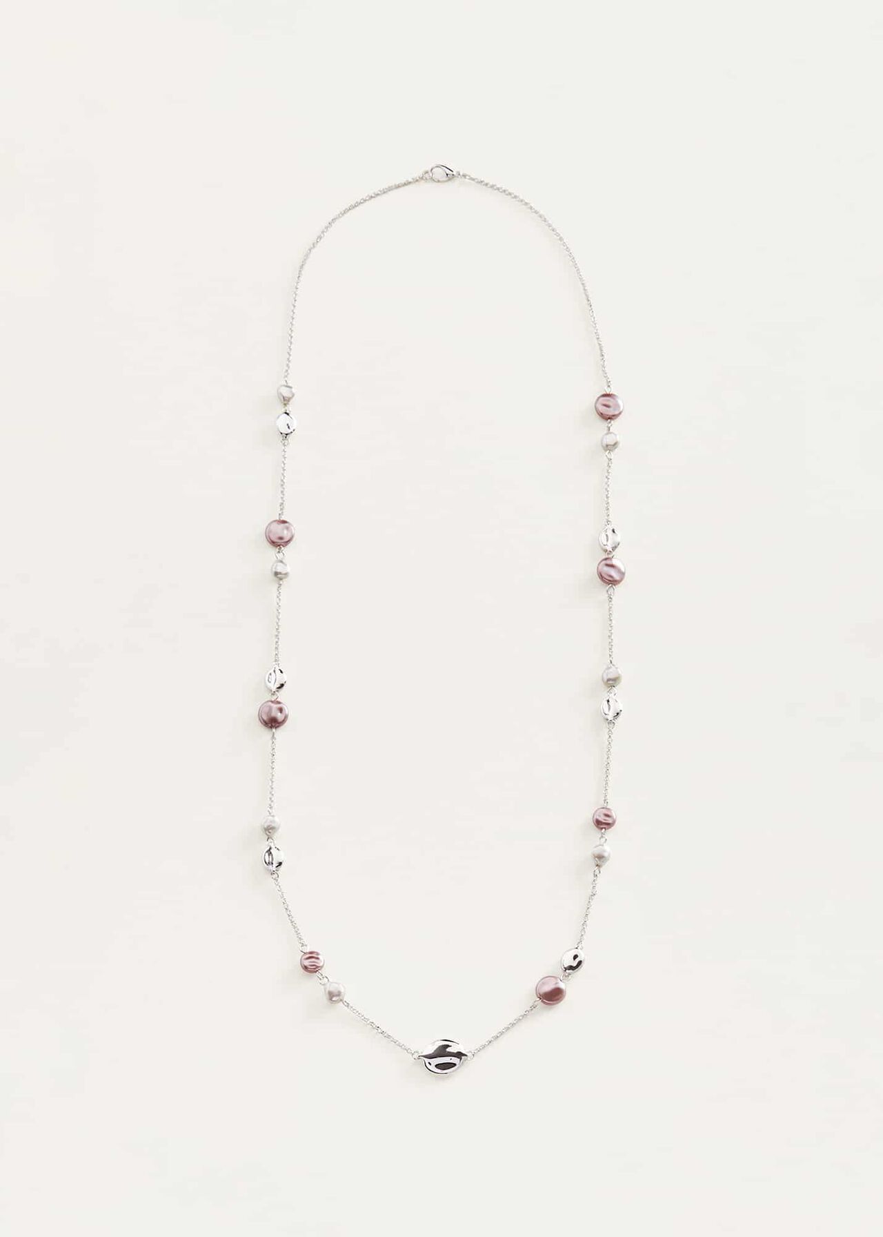 Shauna Mixed Pearl Chain Necklace