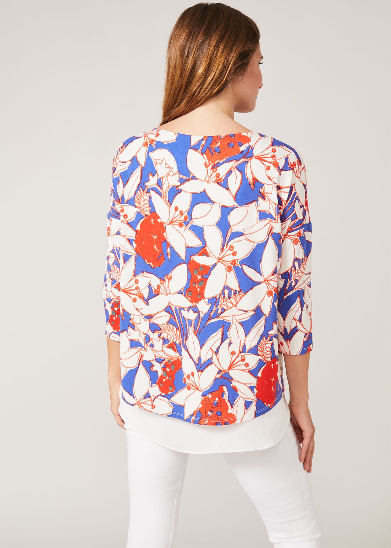 Mera Floral Double Layer Top