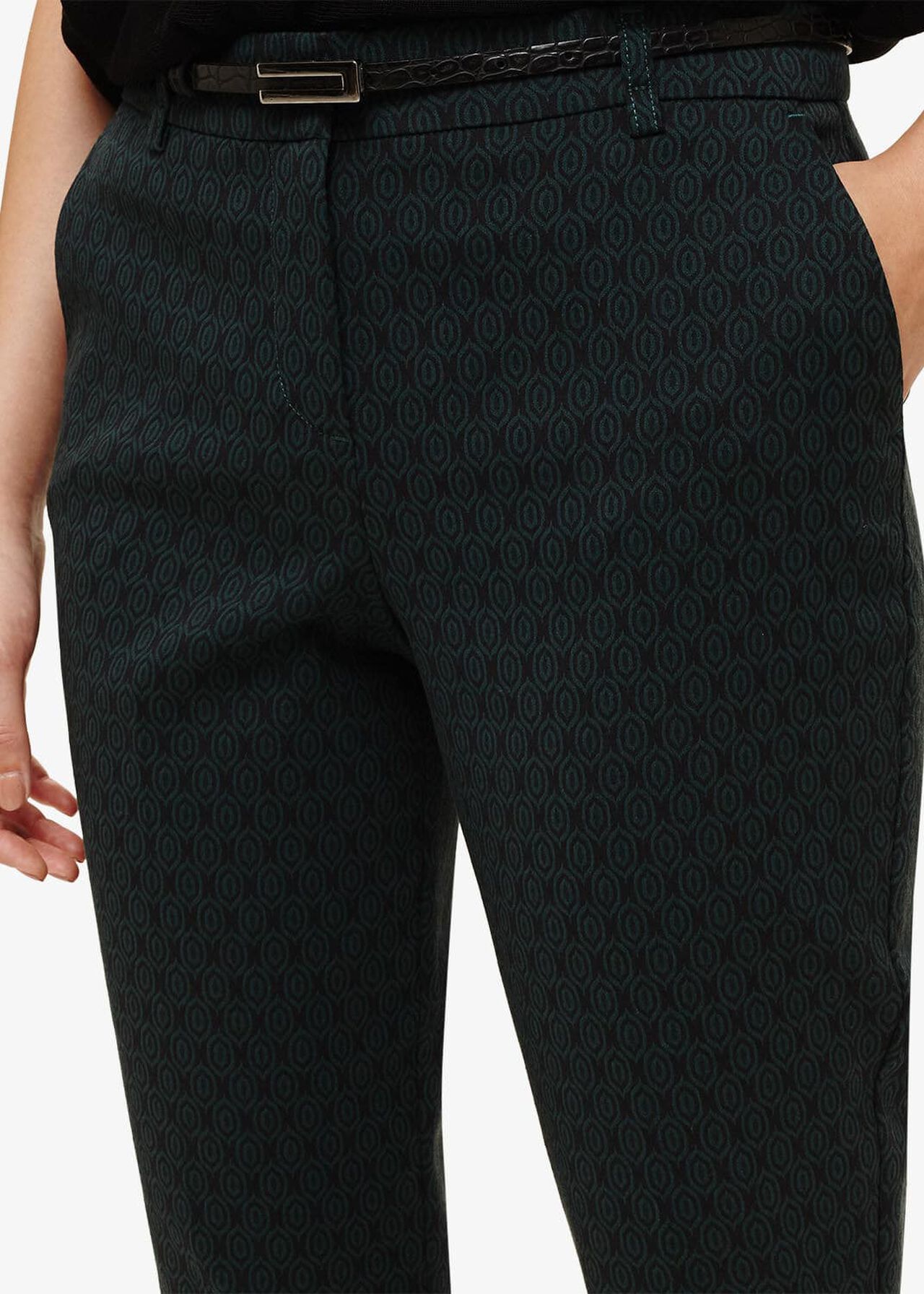 Larry Oval Jacquard Trousers
